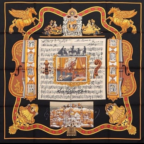 Hermes carre silk scarf - hermes,