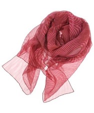 HERMES Stole RedxBrown(Total