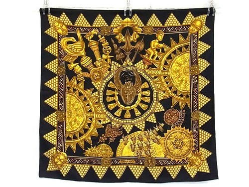Hermes des chefs carre90 - l'or,