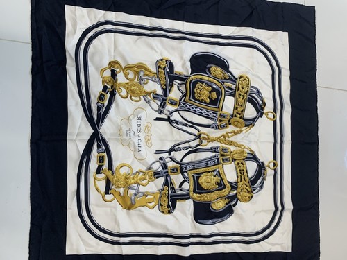Hermès silk scarf blue brides - silk,