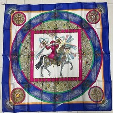 New Unused HERMES Carr 90 Silk